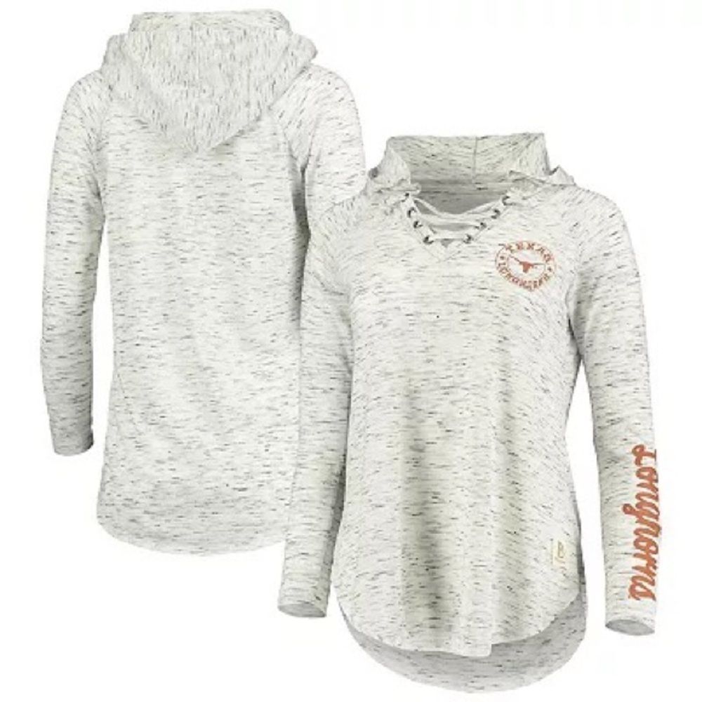 Women's Gray and Burnt Orange University of Texas UT Longhorns T-Shirt